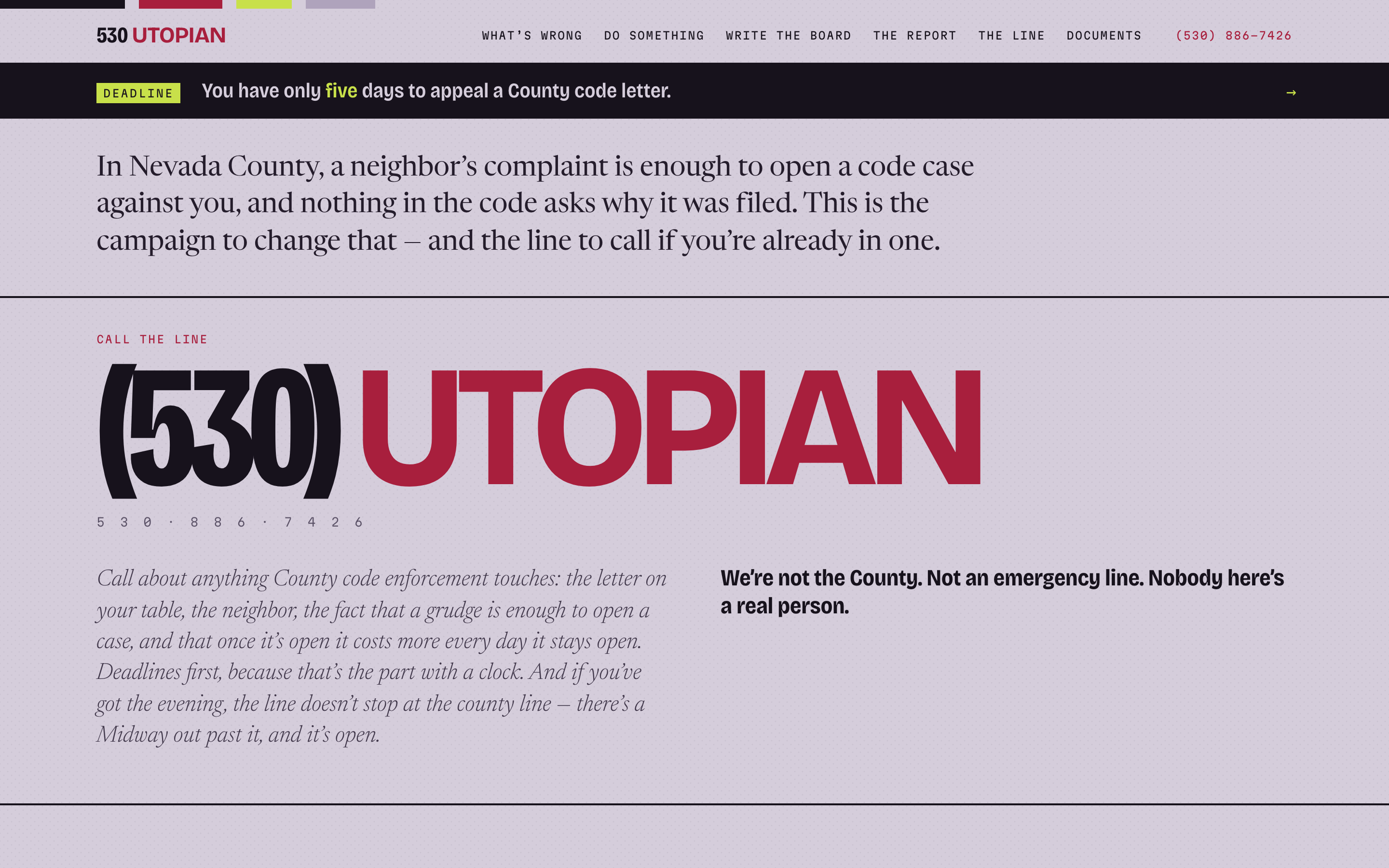 Capture of 530 Utopian as it displayed on 2026.09.19