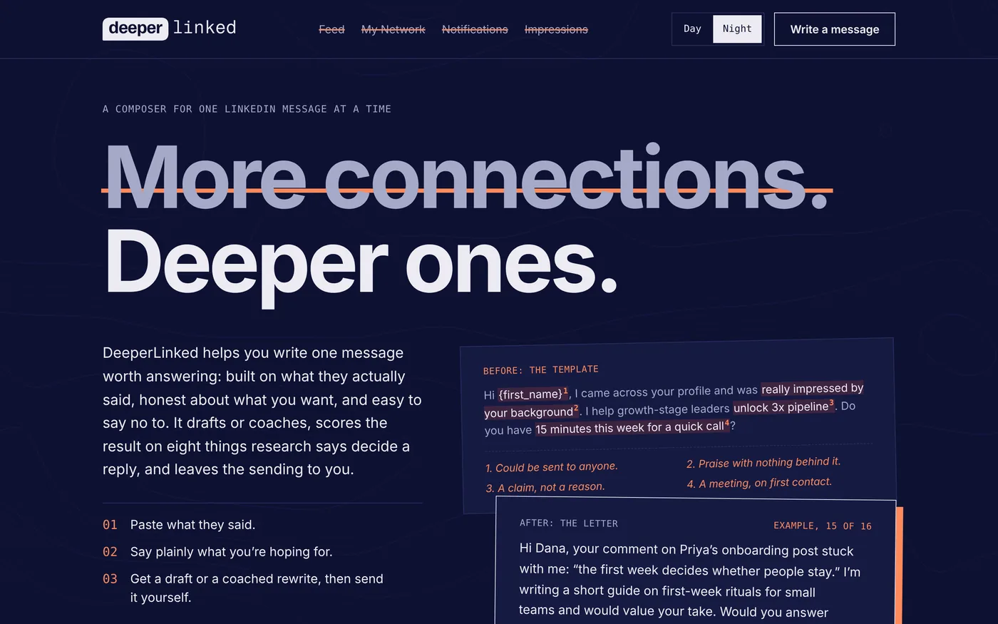 Capture of DeeperLinked, 2026.10.14